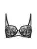 Intrigue Half Cup Bra - Black