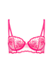 Intrigue Half Cup Bra - Disco Pink