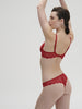 Caresse 3D Plunge Contour Bra - Tango Red