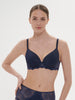 Caresse 3D Plunge Contour Bra - Ink Blue