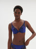 Wish Triangle Push Up Bra - Electric Blue