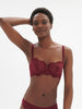 Karma Half Cup Bra - Spinel Red