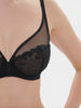 Delice Full Cup Plunge Bra - Gem Black