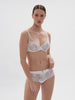 Saga Full Cup Plunge Bra - White