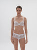 Saga Full Cup Plunge Bra - White