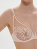 Saga Full Cup Plunge Bra - Pink Nude