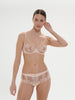 Saga Full Cup Plunge Bra - Pink Nude