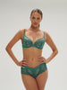 Saga Full Cup Plunge Bra - Garden Green