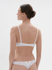 Saga Half Cup Bra - White