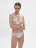 Saga Half Cup Bra - White