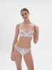 Saga Half Cup Bra - White