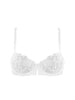 Saga Half Cup Bra - White