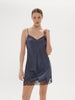 Nocturne Silk Chemise - Cinder Blue