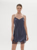 Nocturne Silk Chemise - Cinder Blue