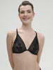 Heloise Wired Triangle Bra - Black