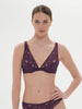 Festive Full Cup Triangle Bra - Euphoria Purple