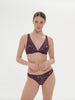 Festive Full Cup Triangle Bra - Euphoria Purple