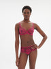 Intrigue Full Cup Plunge Bra - Disco Pink