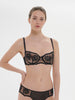 Intrigue Half Cup Bra - Black