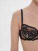 Intrigue Half Cup Bra - Black