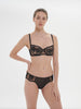 Intrigue Half Cup Bra - Black