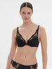 Intrigue Triangle Push Up Bra - Black