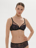 Scenario Full Cup Plunge Bra - Black