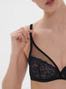 Scenario Full Cup Plunge Bra - Black