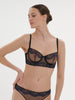 Celeste Half Cup Bra - Black