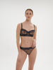 Celeste Half Cup Bra - Black