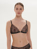 Jeanne Soft Cup Triangle Bra - Black