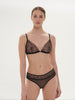 Jeanne Soft Cup Triangle Bra - Black