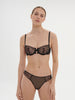 Jeanne Half Cup Bra - Black