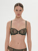 Jeanne Half Cup Bra - Clover Green