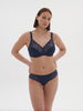 Caresse Full Cup Control Bra - Ink Blue