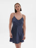 Dream Silk Chemise - Cinder Blue