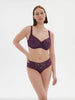 Festive Square Neck Full Cup Bra - Euphoria Purple