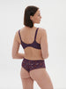 Festive Square Neck Full Cup Bra - Euphoria Purple