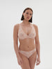 Festive Full Cup Triangle Bra - Ballet Pink