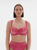 Intrigue Half Cup Bra - Disco Pink