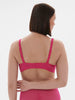 Intrigue Half Cup Bra - Disco Pink