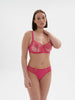 Intrigue Half Cup Bra - Disco Pink